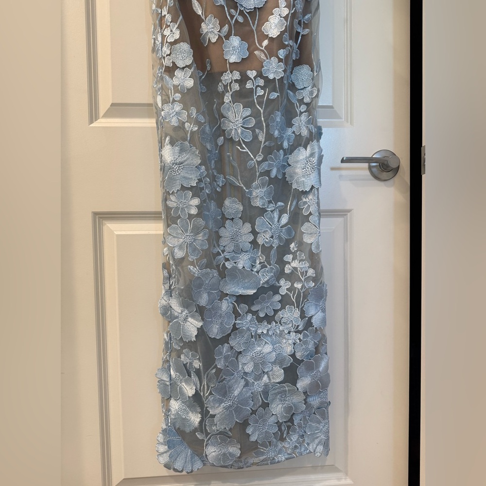 NWOT BRONX AND BANCO JASMINE POWDER BLUE MAXI DRESS - Picture 14 of 17